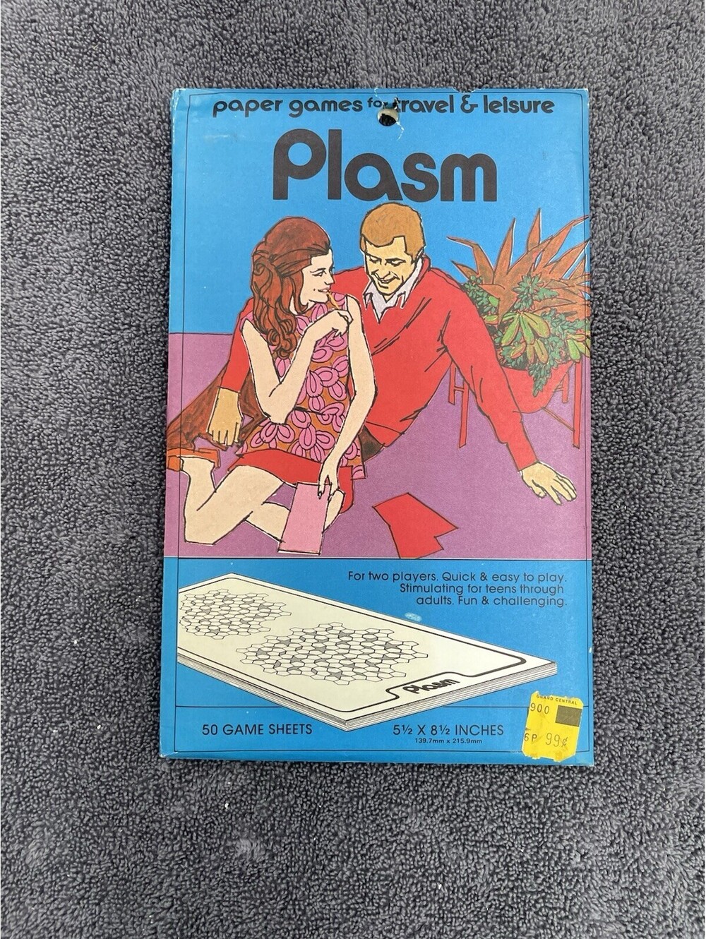 SEALED Vintage Plasm 3M Paper Games for Travel & Leisure | 50 Game Sheets |